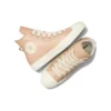 Chuck Taylor All Star en cuir avec doublure en fausse fourrure « Rose »