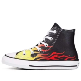 Chuck Taylor All Star Flame Nero Mod « Black Red »