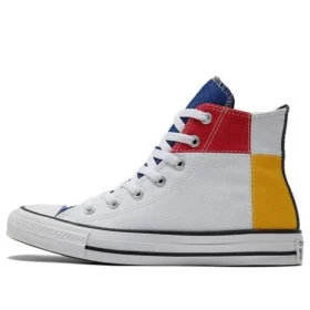 Chuck Taylor All Star High « Blanc Vert Rouge Jaune »