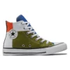 Chuck Taylor All Star High « Blanc Vert Rouge Jaune »