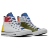 Chuck Taylor All Star High « Blanc Vert Rouge Jaune »