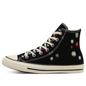 Chuck Taylor All Star High « Daisy Embroidery – Noir »