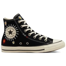 Chuck Taylor All Star High « Daisy Embroidery – Noir »
