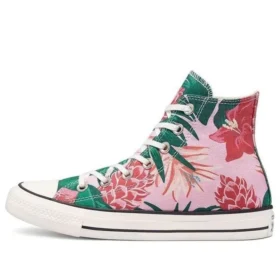 Chuck Taylor All Star High « Jungle Scene – Imprimé floral rose »