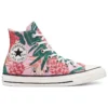 Chuck Taylor All Star High « Jungle Scene – Imprimé floral rose »