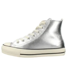 Chuck Taylor All Star High « Leather Silver »