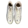 Chuck Taylor All Star High « Leather Silver »