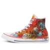 Chuck Taylor All Star High Peinte à la main « Orange Red »