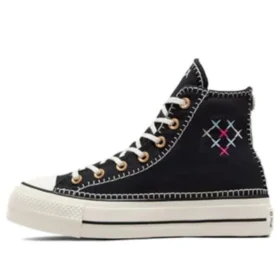 Chuck Taylor All Star Lift Crafted Stitching Platform « Black White »