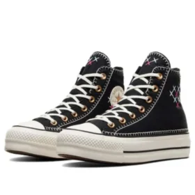 Chuck Taylor All Star Lift Crafted Stitching Platform « Black White »
