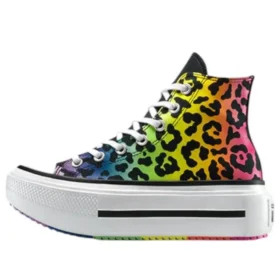 Chuck Taylor All Star Lift Double Stack Platform Pride High « Chaos Fuchsia Orange Rind »