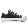 Chuck Taylor All Star Lift Glitter Low Top Semelle Épaisse « Noir Blanc »