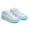 Chuck Taylor All Star Lift Low « Blanc Lilas Bleu »