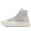 Chuck Taylor All Star Lift Platform Crochet « Gris Blanc »