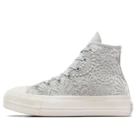Chuck Taylor All Star Lift Platform Crochet « Gris Blanc »