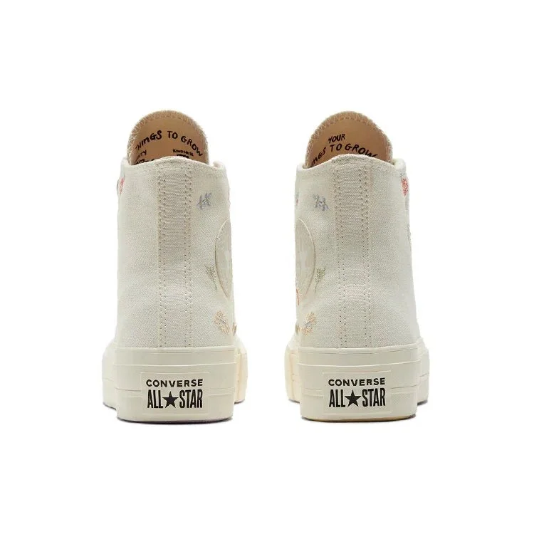 Chuck Taylor All Star Lift Platform « Embroidered Floral – Egret » Chuck Taylor All Star Lift Platform « Embroidered Floral – Egret »