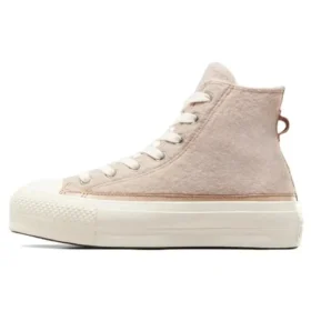 Chuck Taylor All Star Lift Platform Faux Mohair « Rose »