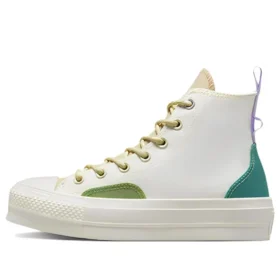 Chuck Taylor All Star Lift Platform High « Colorblock Overlay Algae Coast »