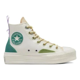 Chuck Taylor All Star Lift Platform High « Colorblock Overlay Algae Coast »