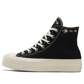 Chuck Taylor All Star Lift Platform High « Embroidered Floral – Black »