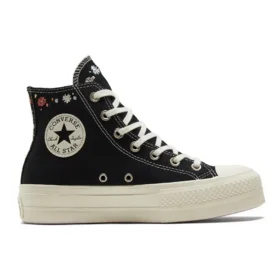 Chuck Taylor All Star Lift Platform High « Embroidered Floral – Black »