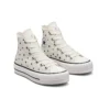 Chuck Taylor All Star Lift Platform High « Embroidered Stars – Egret »