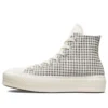 Chuck Taylor All Star Lift Platform High « Houndstooth Shine – Egret Pure Silver »