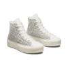 Chuck Taylor All Star Lift Platform High « Houndstooth Shine – Egret Pure Silver »