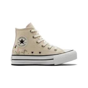 Chuck Taylor All Star Lift Platform High PS « Broderie florale – Ivoire naturel »