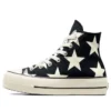 Chuck Taylor All Star Lift Platform Large Stars High « Noir Blanc » Chuck Taylor All Star Lift Platform Large Stars High « Noir Blanc »