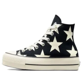Chuck Taylor All Star Lift Platform Large Stars High « Noir Blanc »