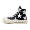 Chuck Taylor All Star Lift Platform Large Stars High « Noir Blanc » Chuck Taylor All Star Lift Platform Large Stars High « Noir Blanc »