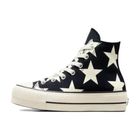 Chuck Taylor All Star Lift Platform Large Stars High « Noir Blanc »