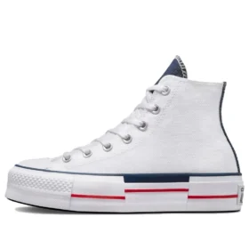 Chuck Taylor All Star Lift Platform Retro Denim « Blanc »
