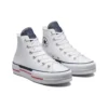 Chuck Taylor All Star Lift Platform Retro Denim « Blanc »