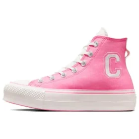 Chuck Taylor All Star Lift Platform Retro Varsity High « Oops Pink »