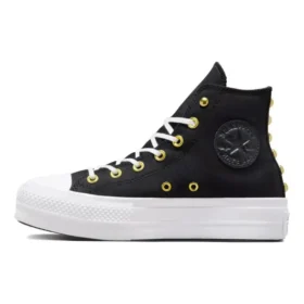 Chuck Taylor All Star Lift Platform Star Studded « Black White Gold »