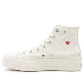 Chuck Taylor All Star Lift Platform Y2K Heart High Top « White Fever Dream »
