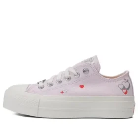 Chuck Taylor All Star Lift Platform Y2K Heart Low Top « Rose pâle »