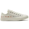 Chuck Taylor All Star Low « Embroidered Floral – Egret »