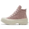 Chuck Taylor All Star Lugged 2.0 High « Striped Knit – Stone Mauve »