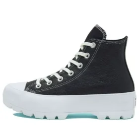 Chuck Taylor All Star Lugged Leather High « Black White »