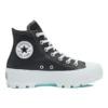 Chuck Taylor All Star Lugged Leather High « Black White »