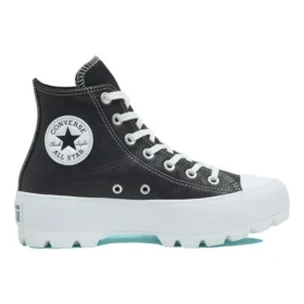 Chuck Taylor All Star Lugged Leather High « Black White »