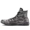 Chuck Taylor All Star Luxe Leather « Noir Gris Argent »