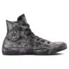 Chuck Taylor All Star Luxe Leather « Noir Gris Argent »