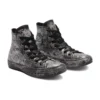 Chuck Taylor All Star Luxe Leather « Noir Gris Argent »
