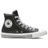 Chuck Taylor All Star Mission-V Cuir Montante Noir Blanc Semelle à motif ondulé « Black White »