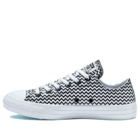 Chuck Taylor All Star Mission-V Low Top Noir Blanc Motif Ondulé « Noir Blanc »
