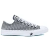 Chuck Taylor All Star Mission-V Low Top Noir Blanc Motif Ondulé « Noir Blanc »